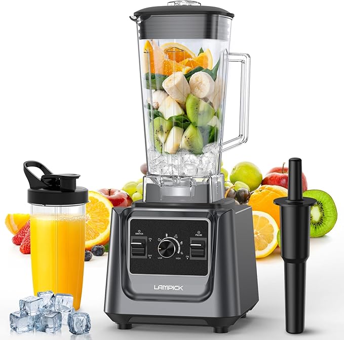 Blenders for Kitchen, 2000W Blender for Smoothies 35000 RPM Professional Grade by LAMPICK