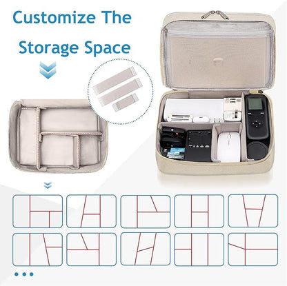 Electronics Travel Organizer, Double Layer Cable Organizer Bag Waterproof - Image 5