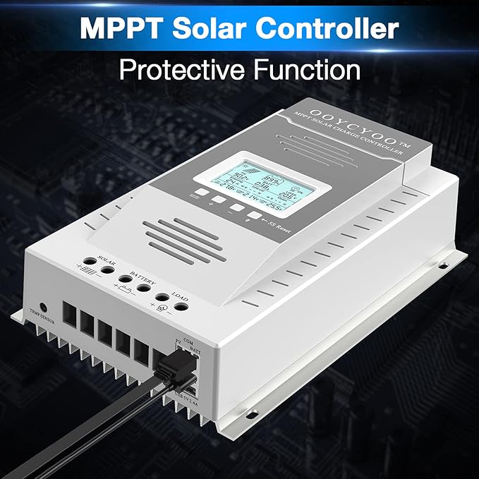 OOYCYOO MPPT Charge Controller 100 amp 12V/24V Auto, 100A Solar Panel Charge - Image 5