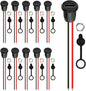 Gebildet 10pcs Type-C Female Chassis 2 Pin Wire 24AWG Waterproof Jack by Gebildet