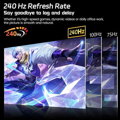 27 Inch Touch Screen Monitor 2K 240Hz QHD 2560x1440 IPS Computer Monitor - Image 2