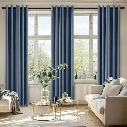 MIULEE Stone Blue Blackout Curtains - Image 6