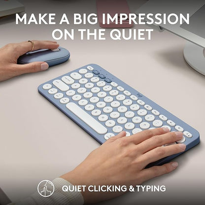 Logitech Pebble 2 Combo for Mac, Wireless Keyboard and Mouse, Quiet and Portable - Image 8