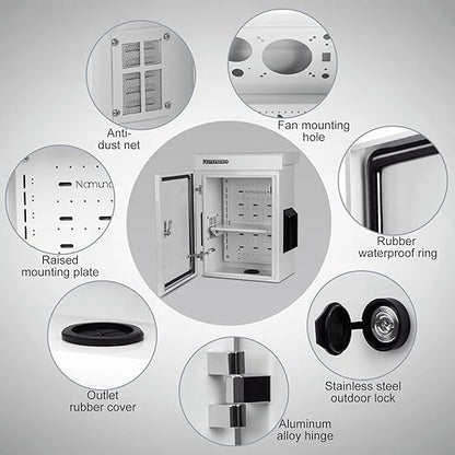 Outdoor Electrical Box, Cold-Rolled Steel Plate, Aluminum Alloy Back Beam - Image 7