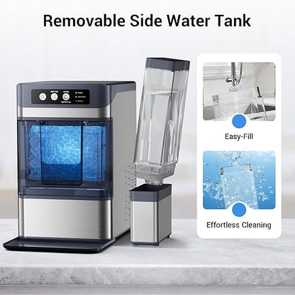 Ice Maker Countertop Nugget, 44 Lbs/24h Chewable Crunchable Ice Maker - Image 5