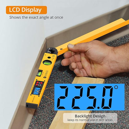 Neoteck 225° 16 inch Digital Angle Finder Aluminum Protractor - Image 4
