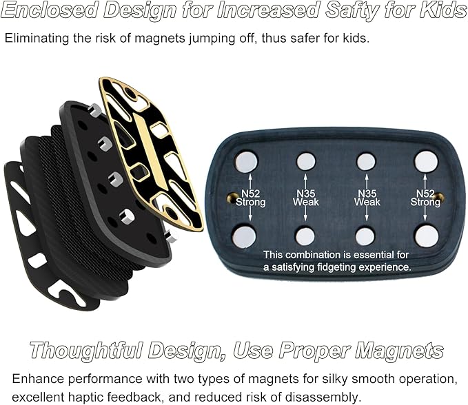 DjuiinoStar Silent Fidget Slider, Silky Smooth Operation, Big Lightweight - Image 5