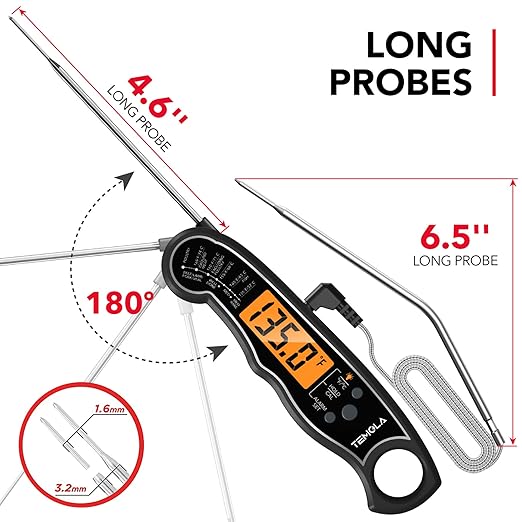 TEMOLA Meat Thermometer, Instant Read Food Thermometer - Image 5