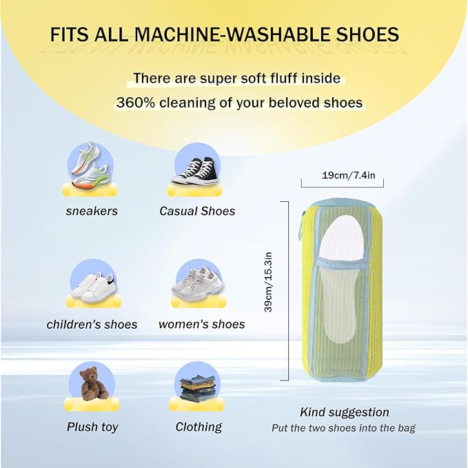 2 In 1 Shoe Washing Machine Bag, Upgrade - Image 2