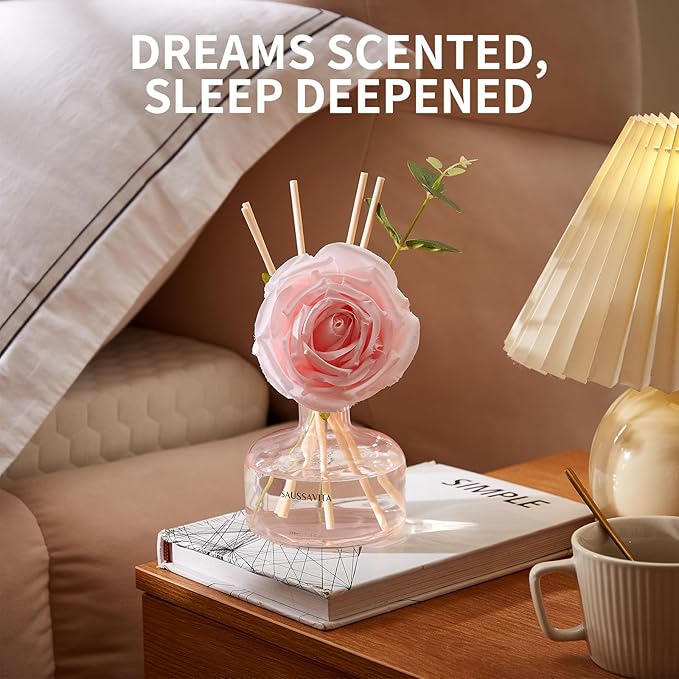 Reed Diffusers Set Rose Scent, Reed Diffuser - Image 6