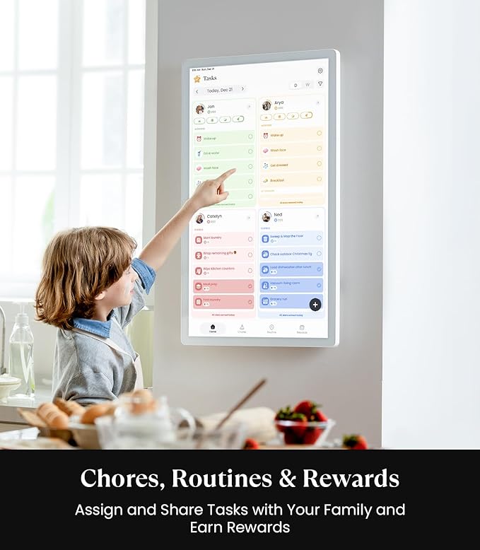 Cozyla Digital Calendar+ 2: 24 inch Wall Planner Touch Screen Chore Chart - Image 5