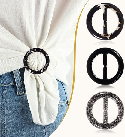 T-Shirt Clips 9 PCS, Clothes Corner Knotted Button, Fashion Alloy Pearl - Image 4