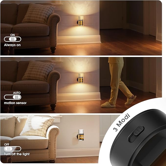 JandCase Motion Sensor Night Light, Wireless Rechargeable Night Light Wall - Image 3