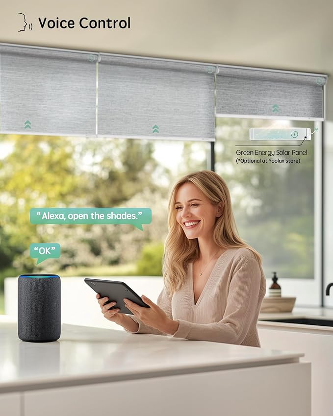 Yoolax Motorized Blinds with Remote, Smart Blinds - Image 2