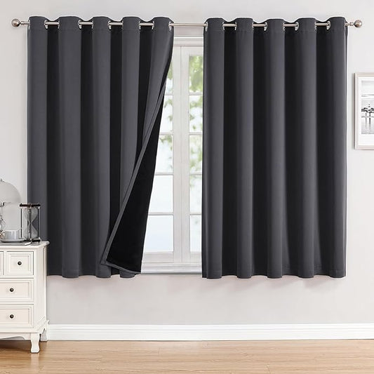 ChrisDowa 100% Blackout Curtains 63 inch Long by ChrisDowa