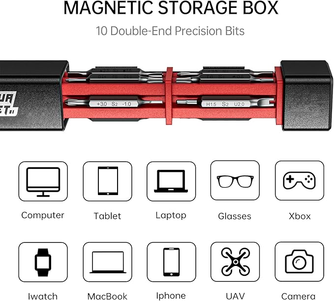 JAKEMY 20 in 1 Metal Precision Screwdriver Set, Manual Pen Shaped Screwdriver - Image 2