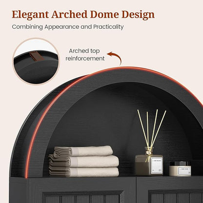 Arched Bathroom Wall Cabinet, 27.4 x 36.4'' Over The Toilet Cabinet - Image 9