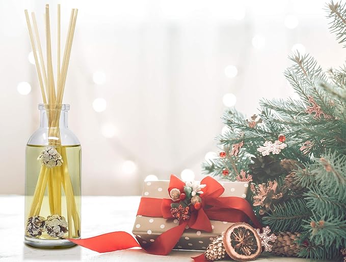 Urban Naturals Frosted Pinecones Holiday Scented Reed Diffuser Oil Gift Set | - Image 6