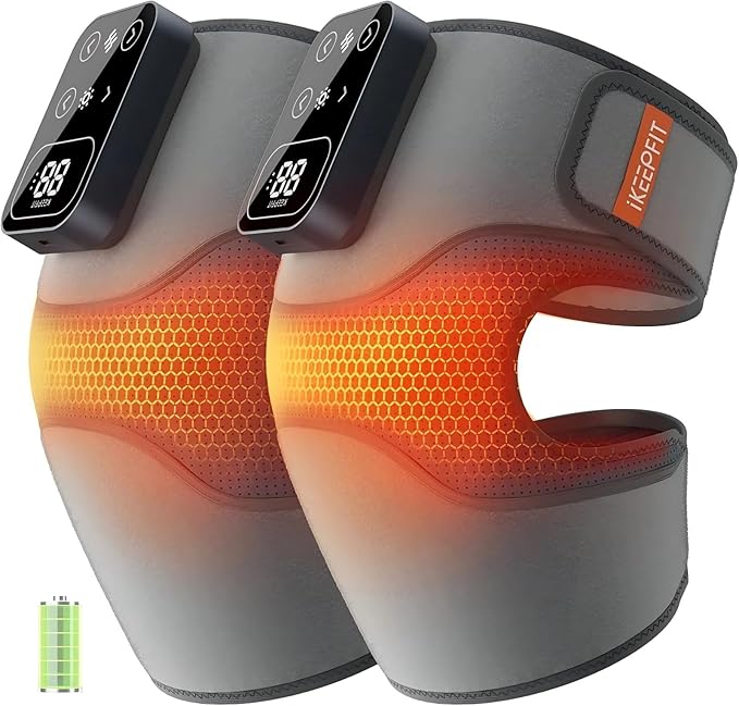 Cordless Knee Massager with Heat Vibration by IKEEPFITMassagerWorld