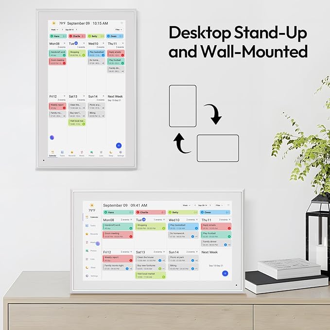 BOCT 15.6'' Digital Calendar Wall - Image 7