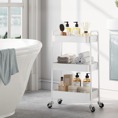 TOOLF 3-Tier Metal Rolling Cart - Image 6