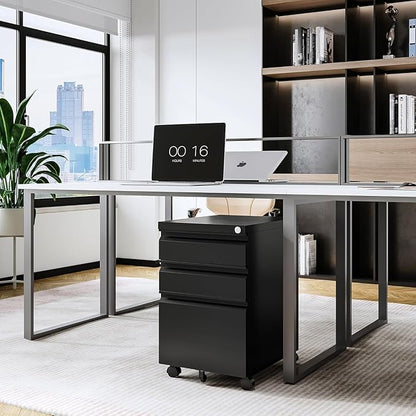 Letaya 3 Drawer Mobile File Cabinet - Image 2