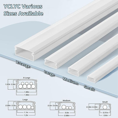 YCLYC Cord Covers - 63in Paintable TV Cable Hider Kit - Image 4