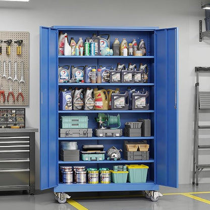 VINGLI Large Metal Storage Cabinet - Image 2