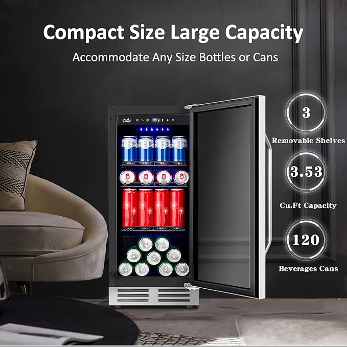 15 Inch Beverage Refrigerator and Cooler - Image 3