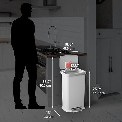 iTouchless SoftStep 13.2 Gal / 50L Step Pedal Kitchen Trash Can - Image 6