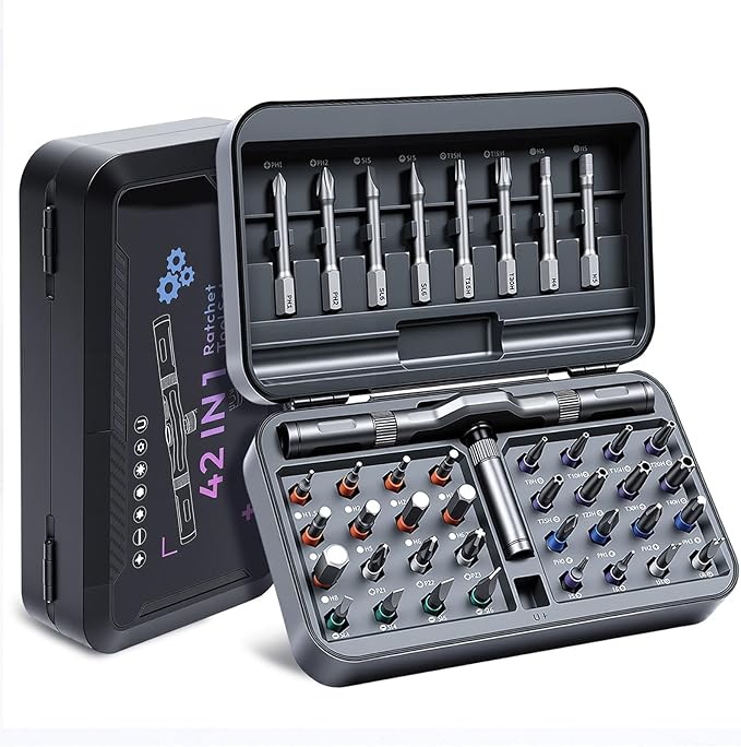 42Pcs Magnetic Ratchet Screwdriver Set by DikTalk