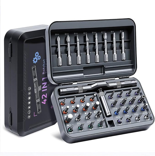 42Pcs Magnetic Ratchet Screwdriver Set by DikTalk