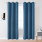 DUALIFE 2 Panels Blackout Long Curtains, Closet Doors Width 34 Inch by DUALIFE