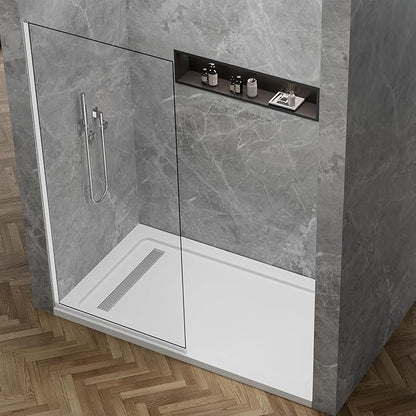 Shower Glass Panel 36" W * 76" H, Semi-Framed Glass Screen, Single Panel - Image 4