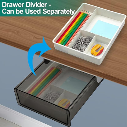 Under Desk Table Drawer Storage Organizer, Slide Out Drawer - Image 3