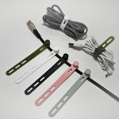 25 PCS Silicone Cable Ties Cord Organizer - Image 2