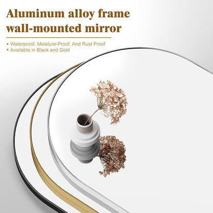 15x18 Inch Compact Gold Arched Mirror Perfect - Image 6
