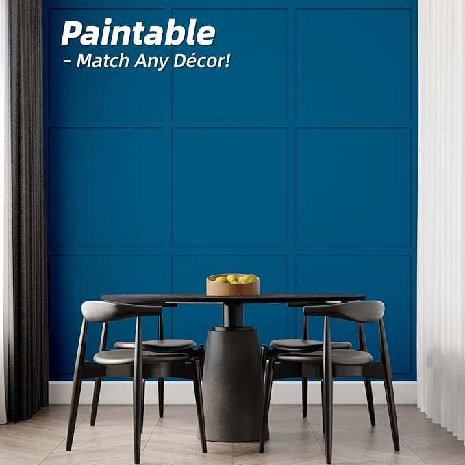Art3d Premade Board and Batten Paintable Wainscoting Kit, MDF Accent Wall Panel - Image 4