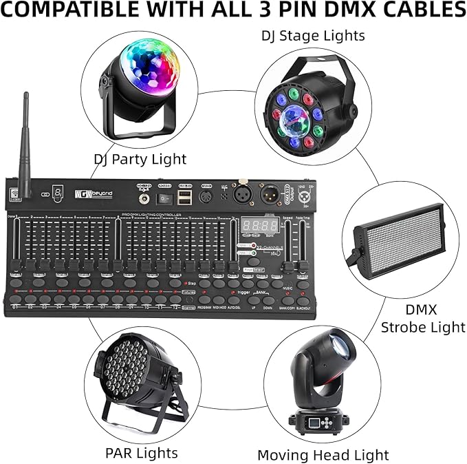 Ygybeyond Wireless DMX 384Controller, 384-channel, Controller, Dmx-384 - Image 2
