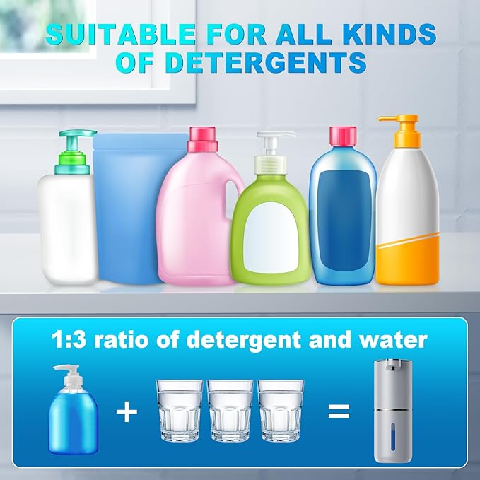 Automatic Foaming Soap Dispenser, 12.8oz/380ml Wall Mount Touchless Soap - Image 4