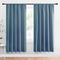 NICETOWN Window Curtains Blackout Drapes, Smoky Blue, 1 Pair, 52 by 72-Inch by NICETOWN