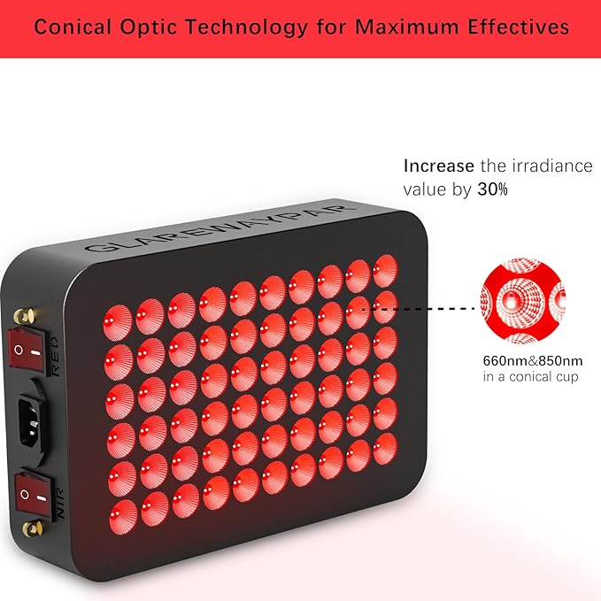 LED Red Light Therapy for Body Infrared Red Light Therapy Red Light Panel Red - Image 5