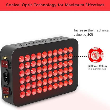 LED Red Light Therapy for Body Infrared Red Light Therapy Red Light Panel Red - Image 5