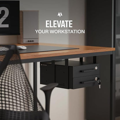 Under Desk Drawer Slide-Out – Lockable Metal Storage Drawers - Image 3