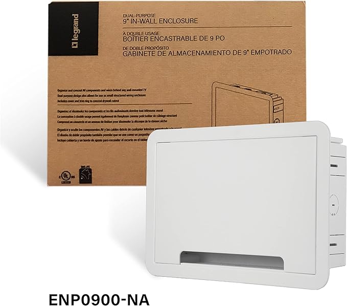 Legrand - OnQ Cable Management, In-Wall Media Box, Dual Purpose Structured - Image 9