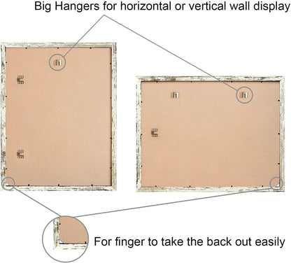 20x28 Poster Frame,Distressed,Engineered Wood with Polished Plexiglass | Large Wide Picture Frames for Vertical or Horizontal Wall Display,Fits Photos,Art Prints,FSC Certified Eco-Friendly,2 Pack
