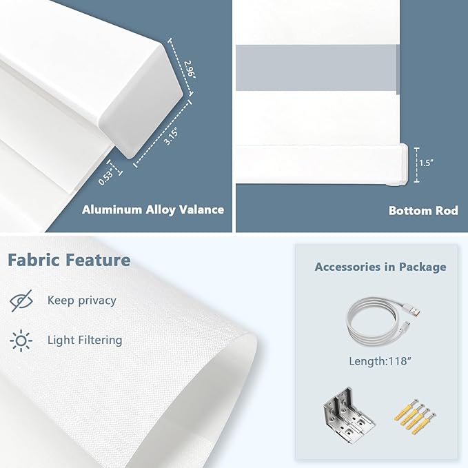 COOLWINDS Motorized Zebra Blinds - Image 3