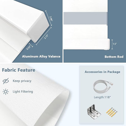 COOLWINDS Motorized Zebra Blinds - Image 3