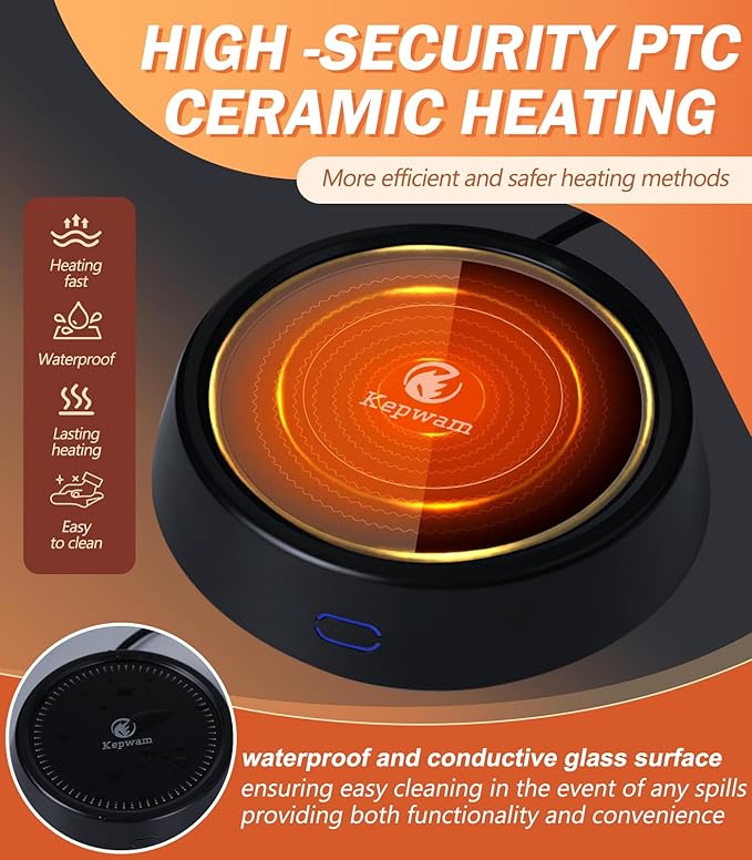 Kepwam Mug Warmer - 25W Coffee Warmer - Image 3
