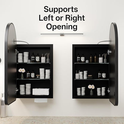 LED Arched Bathroom Medicine Cabinet - Image 7